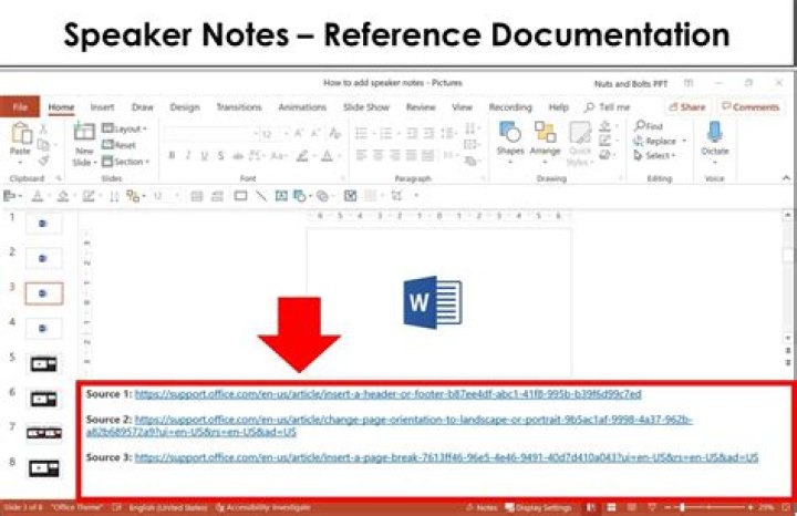 Examples of speaker notes in powerpoint