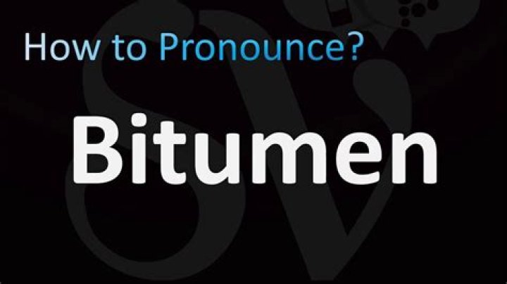 How to pronounce bitumen