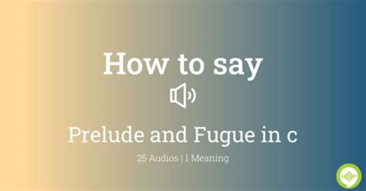 How to pronounce prelude