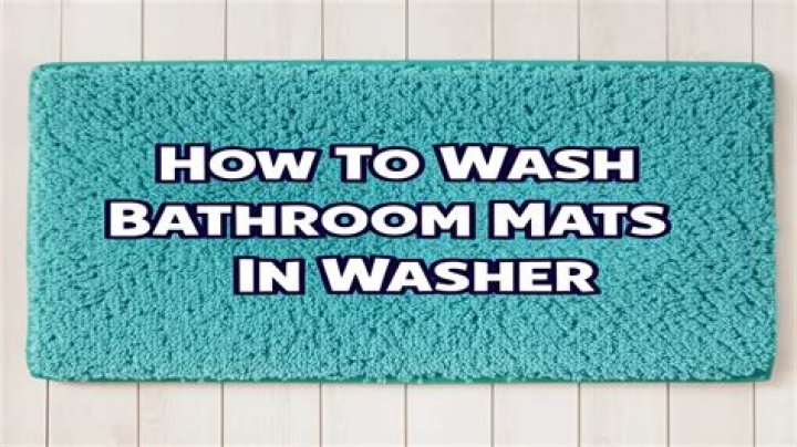 How to wash bathroom mats