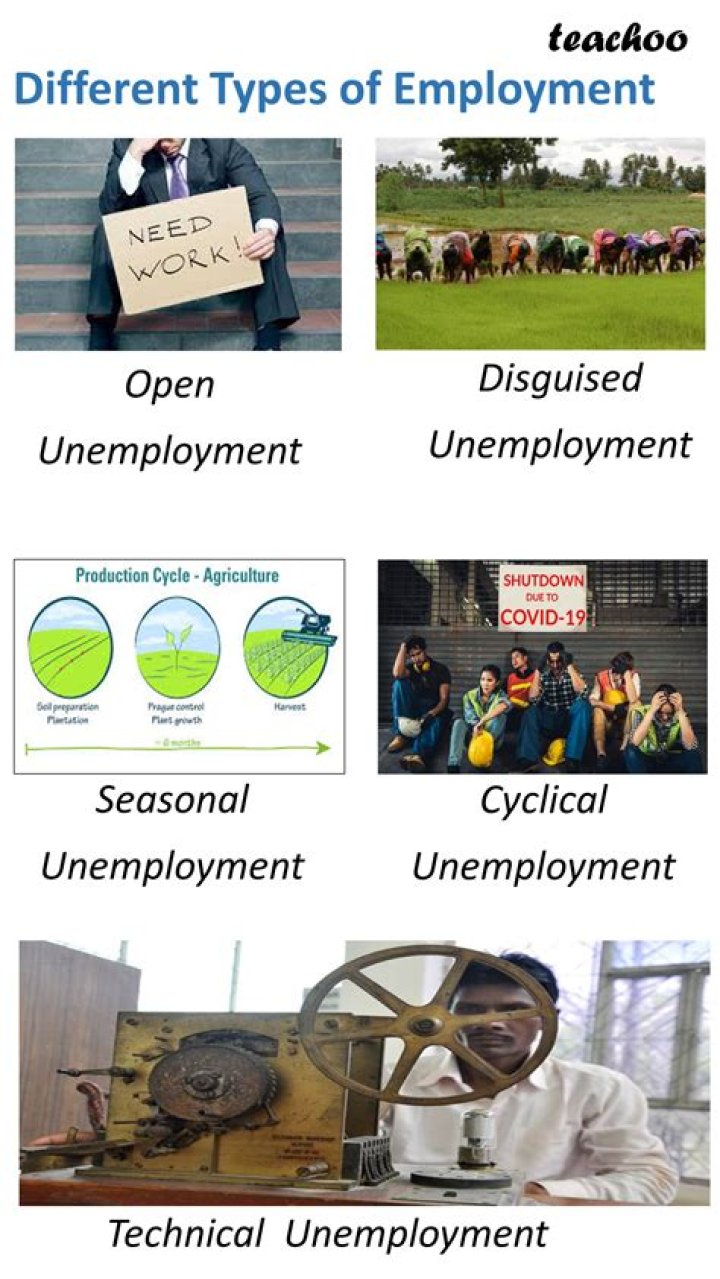 What are the 4 different types of unemployment